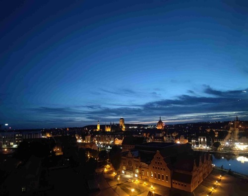 Gdańsk panorama - Aus Amber sky, Poland