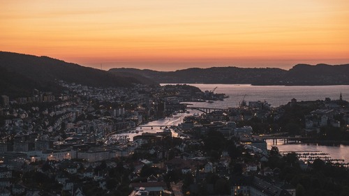 Bergen View - Desde Utsiktspunkt over Bergen, Norway