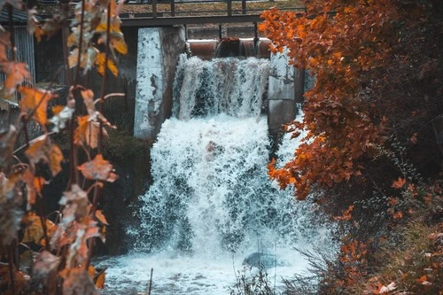 Aleksupite waterfall - Z Kuldiga city, Latvia