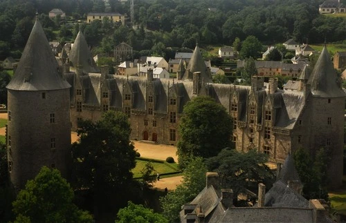 Josselin Castle - From Basilique Notre Dame du Roncier, France