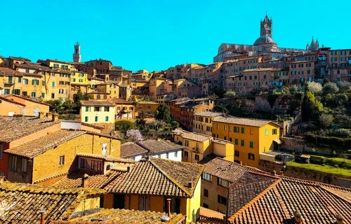 Town of Siena - From Hotel Alma Domus balcony room, Italy