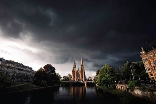 St Paul Church - From Pont Royal, France