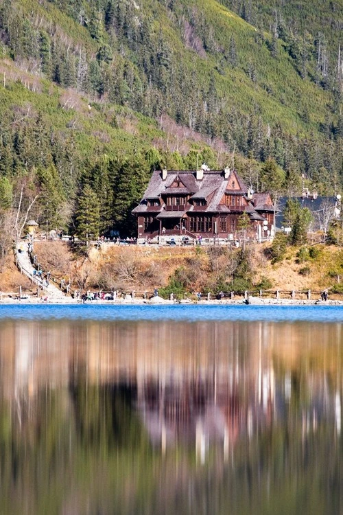 PTTK Morskie Oko Mountain Hut - From Morskie Oko Lake, Poland