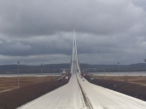 Pont de Normandie - Des de Toll Point, France