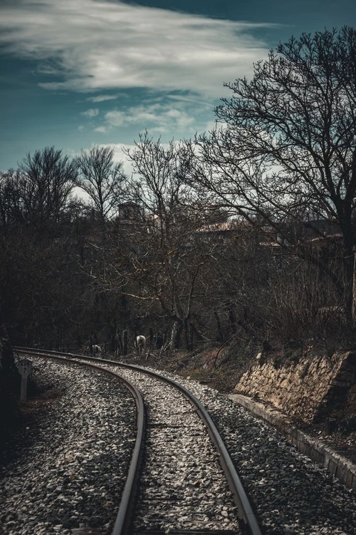 Vías de tren de La Robla - Aus Cerca de Iglesia de Entrambosrios, Spain