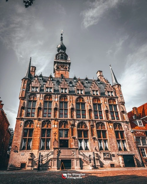 Stadhuis van Veere - Desde Markt Street, Netherlands