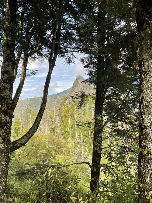 Chimney top - 从 Smokey mountains, United States