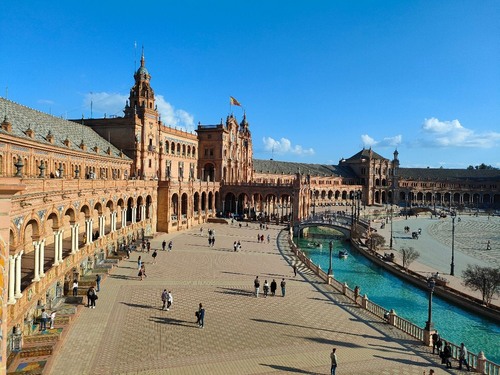 Plaza de España - Aus Dentro de la Torre Norte, Spain