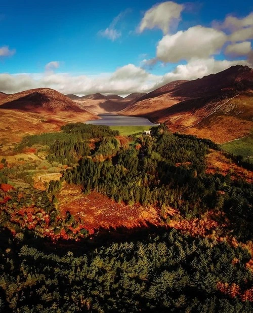 Silent Valley Reservoir - Aus Drone, United Kingdom