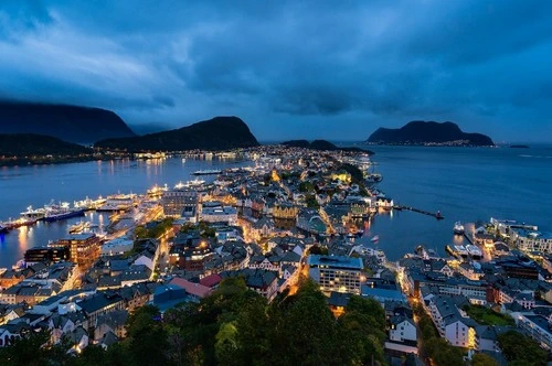 Alesund - Depuis Aksla viewpoint, Norway