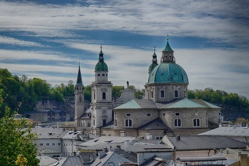 Salzburger Dom - From Hoher Weg, Austria