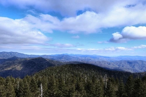 Look from Clingmans dome - Desde Clingmans Dome, United States