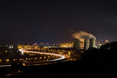 Třebovická tepelná elektrárna - From Rozhledna Hošťálkovice, Czechia