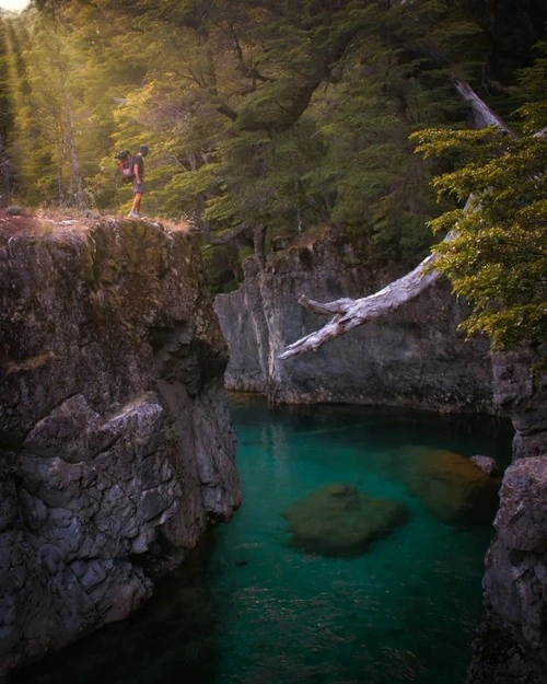 Río azul - Tól től Puente camino Casa de Campo, Argentina