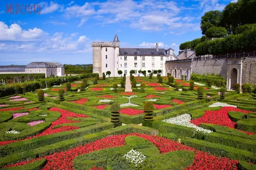 Chateau de Villandry - 从 Gardens, France