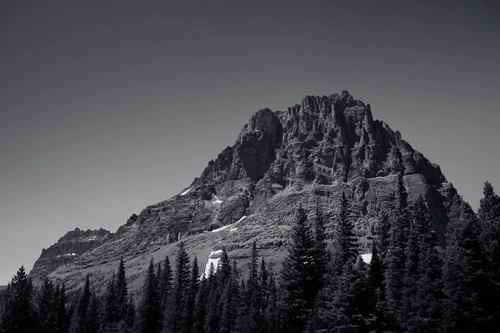 Sinopah Mountain, Glacier National Park, MT - Aus Hiking trail near Two Medicine Lake, United States