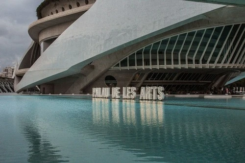 Letrero Palau de les Arts - Spain