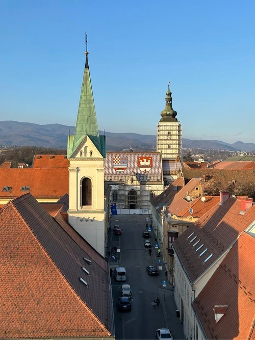 St. Mark's Church - From Lotrščak Tower, Croatia