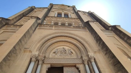 Cathédrale Saint-Théodorit et Tour Fenestrelle - From Entrance, France