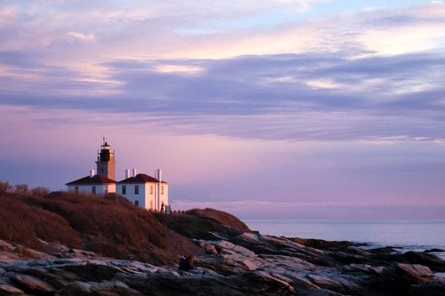 Beavertail Lighthouse Museum - From Beach, United States