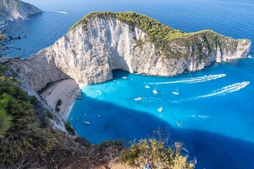 Shipwreck Beach / Navagio - From Viewpoint Shipwreck Beach / Navagio, Greece