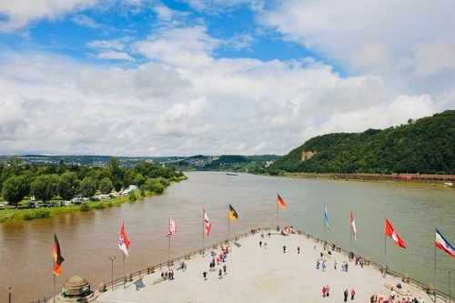 Deutsches Eck - Aus Kaiser-Wilhelm-Denkmal, Germany