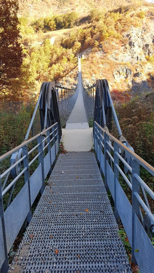 Passerelle Himalayenne du Drac - From South Side, France