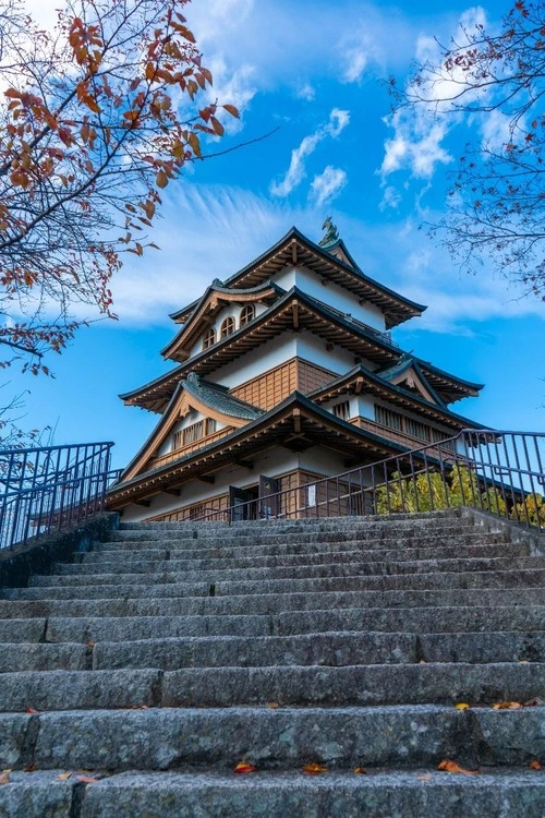 Takashima Castle - From Staris, Japan