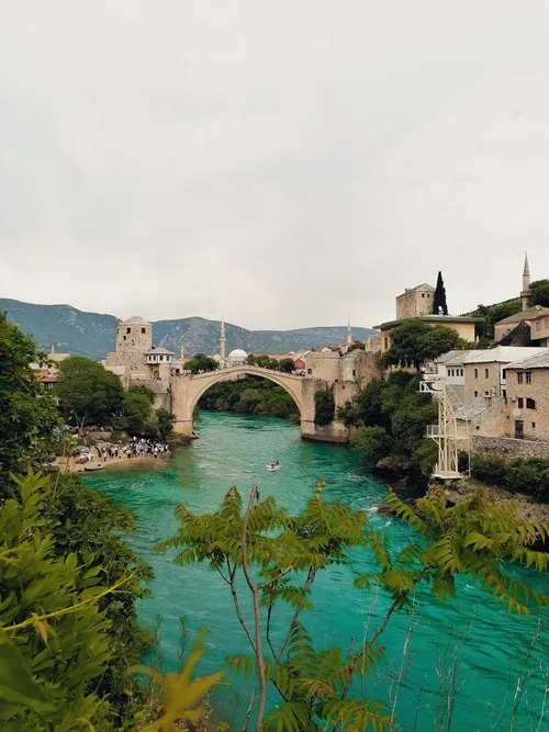 Mostar Old Bridge - Desde Lučki most, Bosnia and Herzegovina