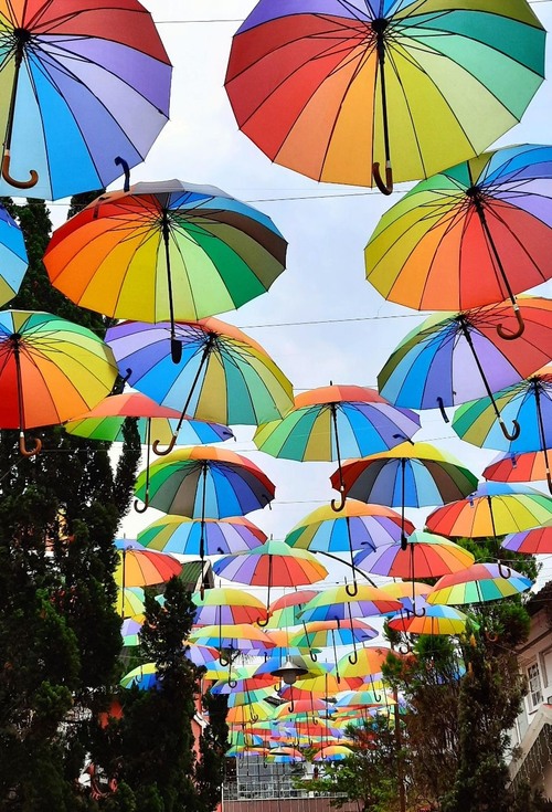 Colorful Umbrellas - Desde Little Finland, Brazil
