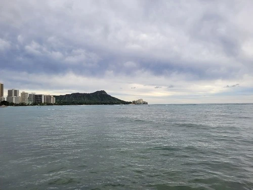 Diamond Head State Monument - Aus Hare Koa Beach Pier, United States