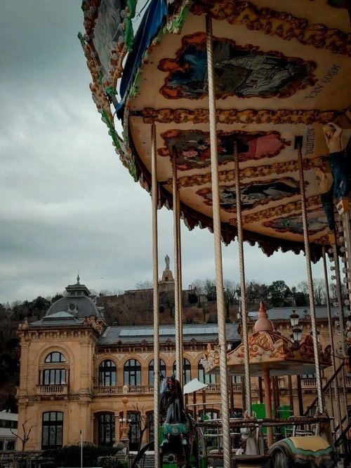 Carrousel de San Sebastián - From Alderdi Eder parkea, Spain