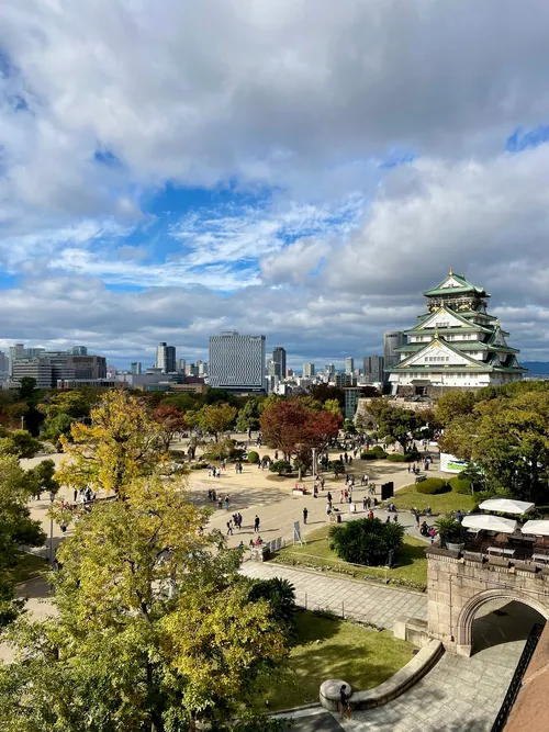 Osaka Castle - Từ South East building, Japan