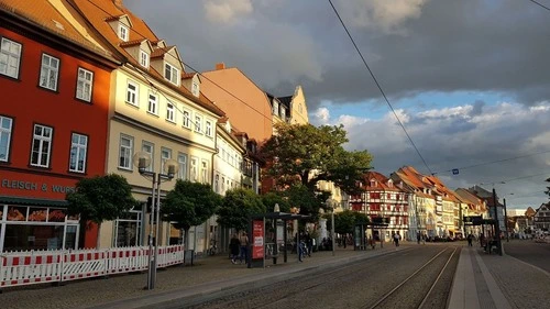 Erfurter Straßenzeile - From Andreasstrasse, Germany