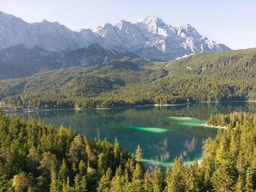 Eibsee - Desde Drachenseelein - Drone, Germany