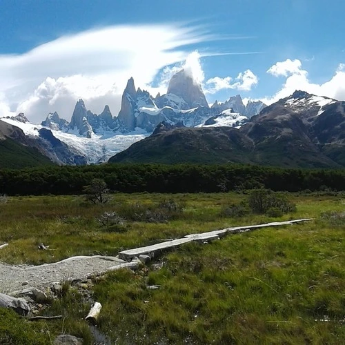 Fitz Roy - Aus Rio de la Cascada, Argentina