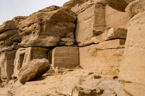 Gebel el Silsila - Aus Depuis la carrière, Egypt