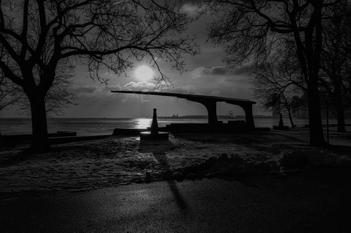 Chess Pavilion - 从 Lakefront trail south of North Ave beach, United States