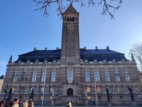 Norrköpings kommun - Rådhuset - Desde Tyska Torget, Sweden