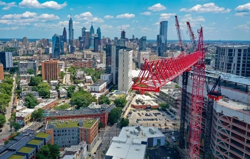 Building Philly - Aus Parking lot right outside jobsite at 37th and Filbert, United States