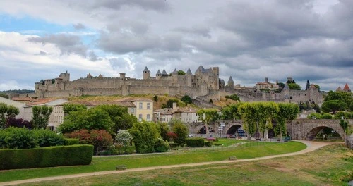 Pont Vieux of Carcassonne - Desde Mirador Le Cite, France