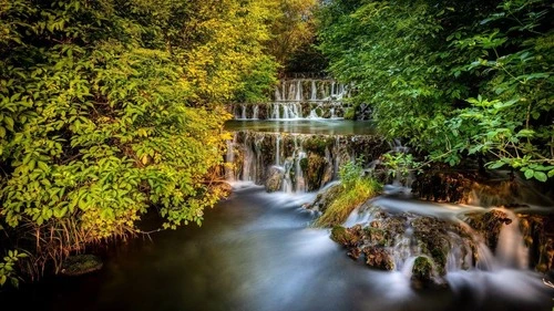 Sinterterrassen Gutenberg - من Wasserfall, Germany