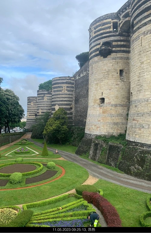 Château d'Angers - Desde Place du Président Kennedy, France