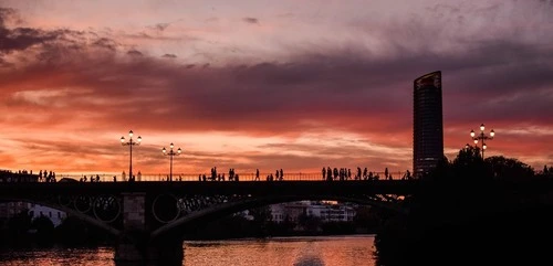 Puente de Isabel II - From Monumento a la Tolerancia, Spain