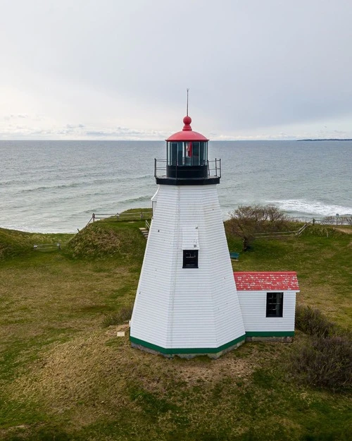 Gurnet Light - From Drone, United States