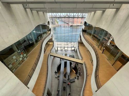 København libary - From 4th floor staircase, Denmark