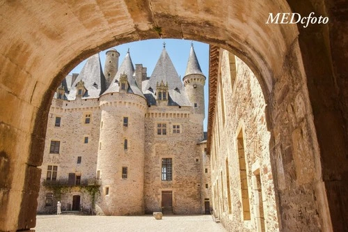 Chateau jumilhac - Desde Onder het balkon, France