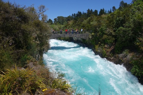 Huka Falls Bridge - From Huka Falls Tracks, New Zealand