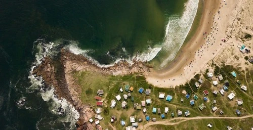 Cabo Polonio - Aus Drone, Uruguay