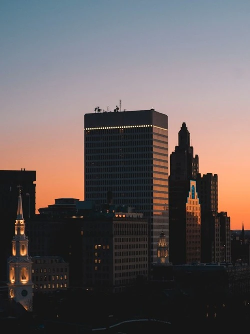 Providence Downtown - From Prospect Terrace, United States